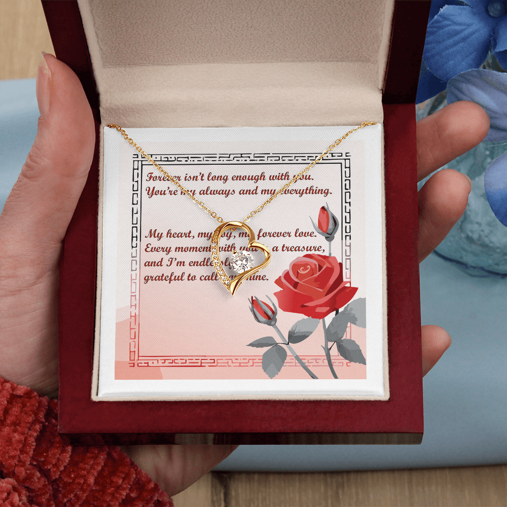 Forever Isn't Long Enough" Heart Necklace – A Symbol of Eternal Love - ChicChickGifts.com